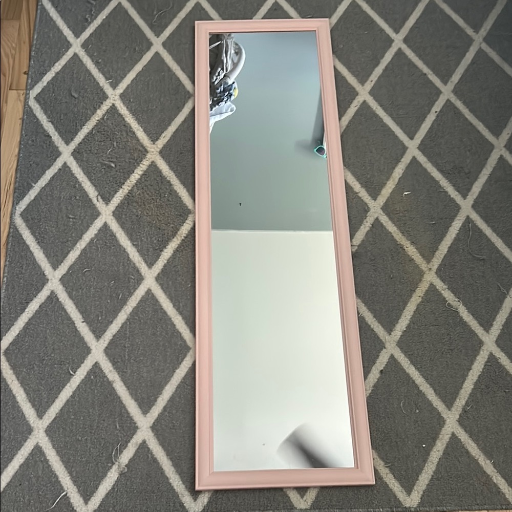 Pink Framed Wall Mirror